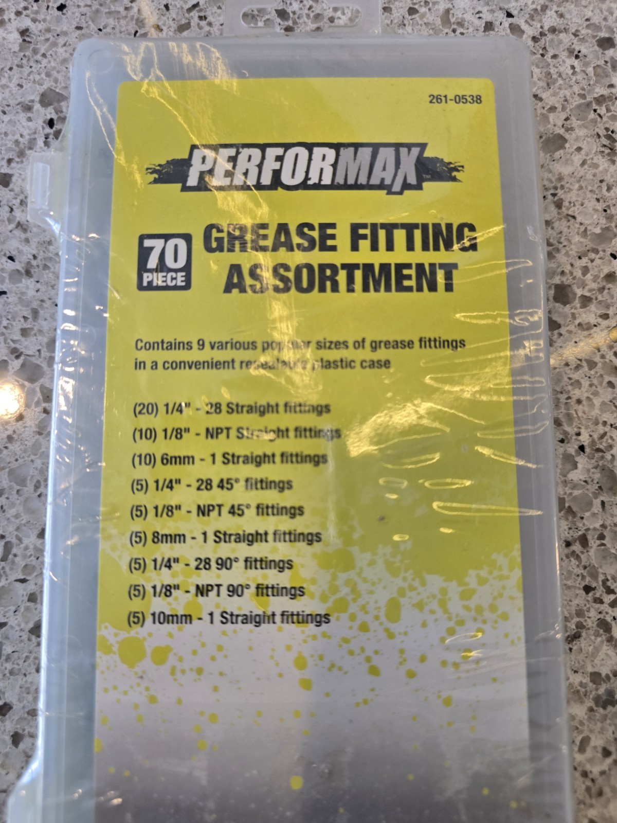 70 PC Grease Fitting Assortment
