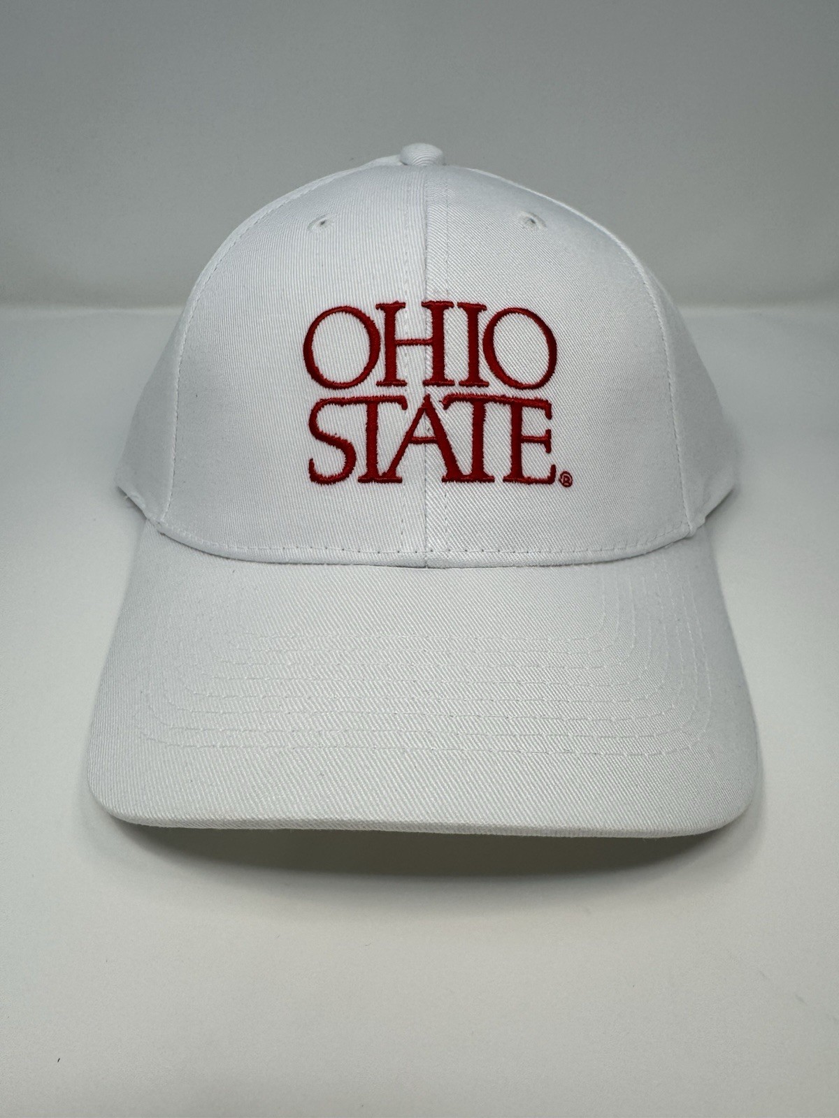 Ohio State University Buckeyes Strapback Hat Cap Unisex NCAA White
