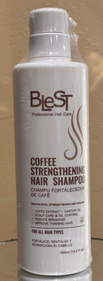 BLEST Professional Hair Care Coffee Strengthening Shampoo  16.9 Oz(BB3)