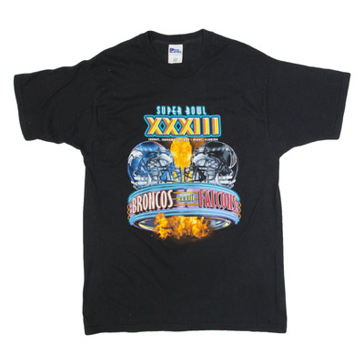 PRO PLAYER Super Bowl XXXIII Broncos Vs Falcons Herren Schwarz 90s USA L