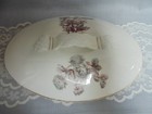 Haviland Limoges Covered Dish Basket Weave Handles Pink Gray Blue Multi-Floral — photo 9
