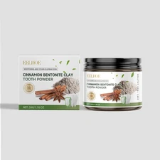 Cinnamon Bentonite Whitening Tooth Powder 50g Oral Care for Confident Smile