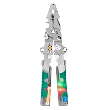 18 in 1 Foldable Ｗire Stripper, 2025 New Wire Strippers with Voltage Tester USA