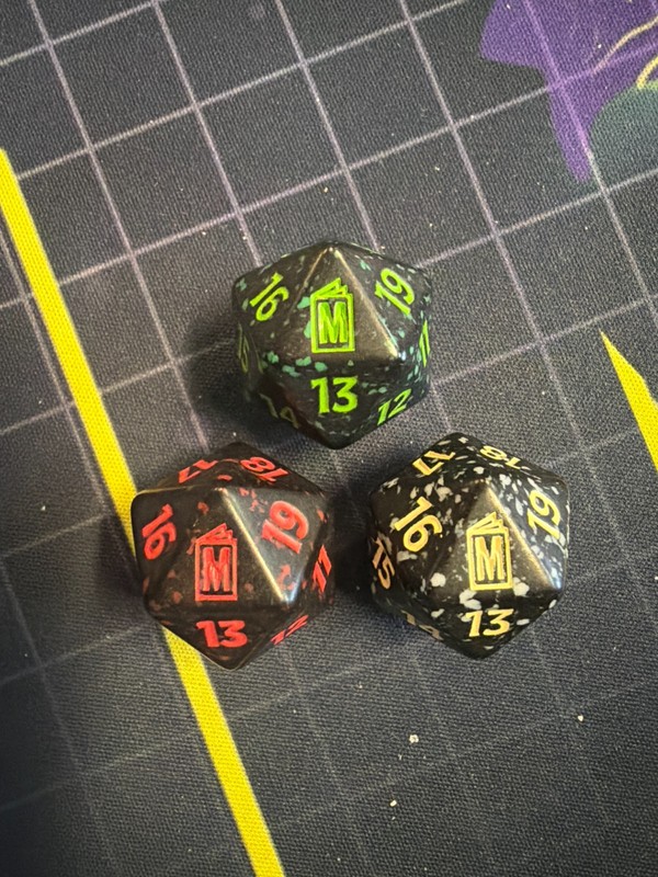 MTG Marvel Spindown Life Counter Dice Lot of 3