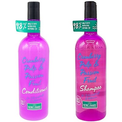 Natures Paradise CRANBERRY + PASSION FRUIT 375ml |Schwungkraft & Volumen| Vorrat
