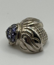 Judith Ripka Sterling Silver Ladybug Acorn Br...