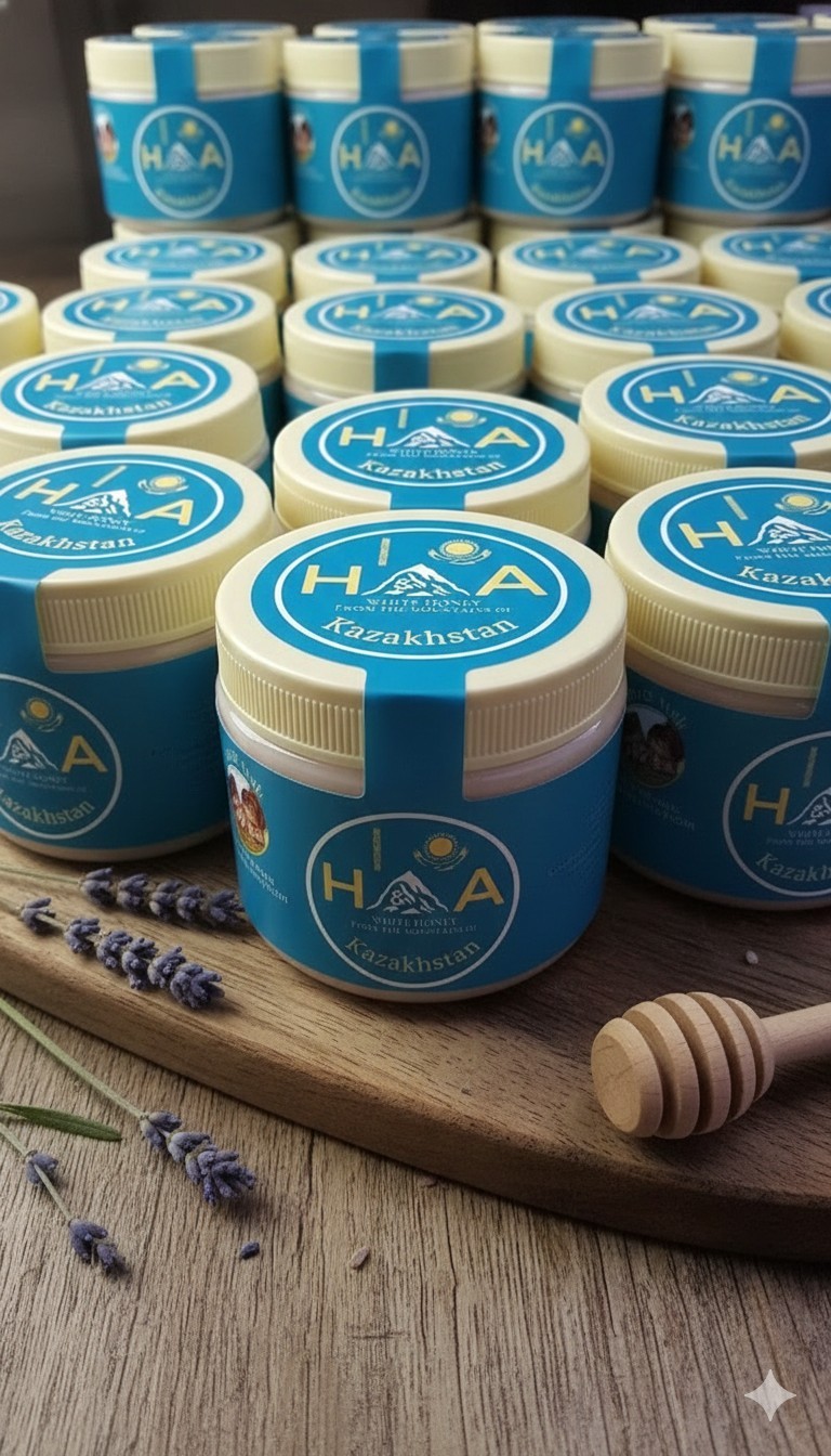 White Honey Sourced from Kazakhstan 100% Untreated and Pure