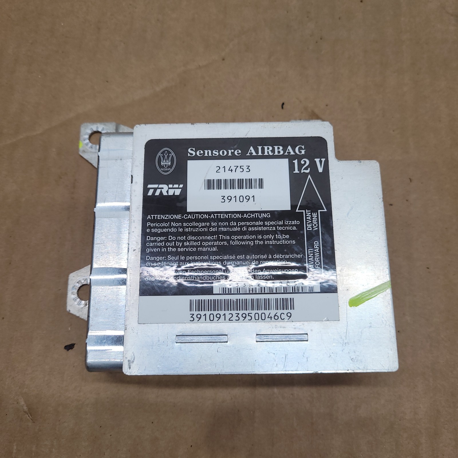 OEM Safety Sensor Control Module 214753 Maserati Quattroporte M139 Free Shipping