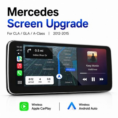 10.25'' Wireless Carplay Android Auto Upgrade for Mercedes GLA CLA A W176 C117