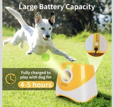Automatic Maxi Ball Launcher for Dogs Interactive Tennis Ball Thrower Fetch Toy