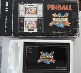 Nintendo Game & Watch PINBALL Multi Screen PB-59 Retro Console W/Box