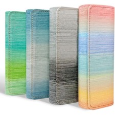 iGeyzoe Glasses Case 4 Pack, Eyeglasses Hard Shell One Size, Multicolor