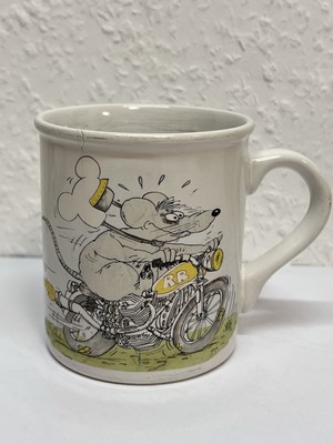 Uli Stein Tasse Rennmaus 1987 Retro Sammler Motorrad