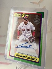 Ceddanne Rafaela 1990 Design Autograph 2025 Topps Series 1 90A-CED /50