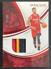Jimmy Butler 2024-25 Panini Immaculate Collection Materials Patch /25 #MAT-JBM