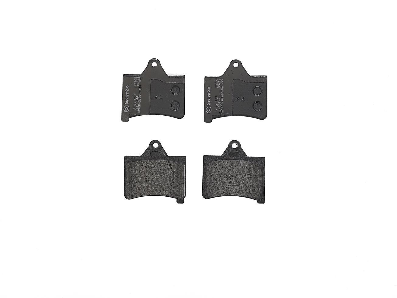 Für BREMBO P 61 073 Brake Pad Set, Disc Brake - Bild 4