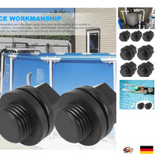 4er Pack Ablassstopfen mit O-Ring Poolfilter Ersatz Hayward