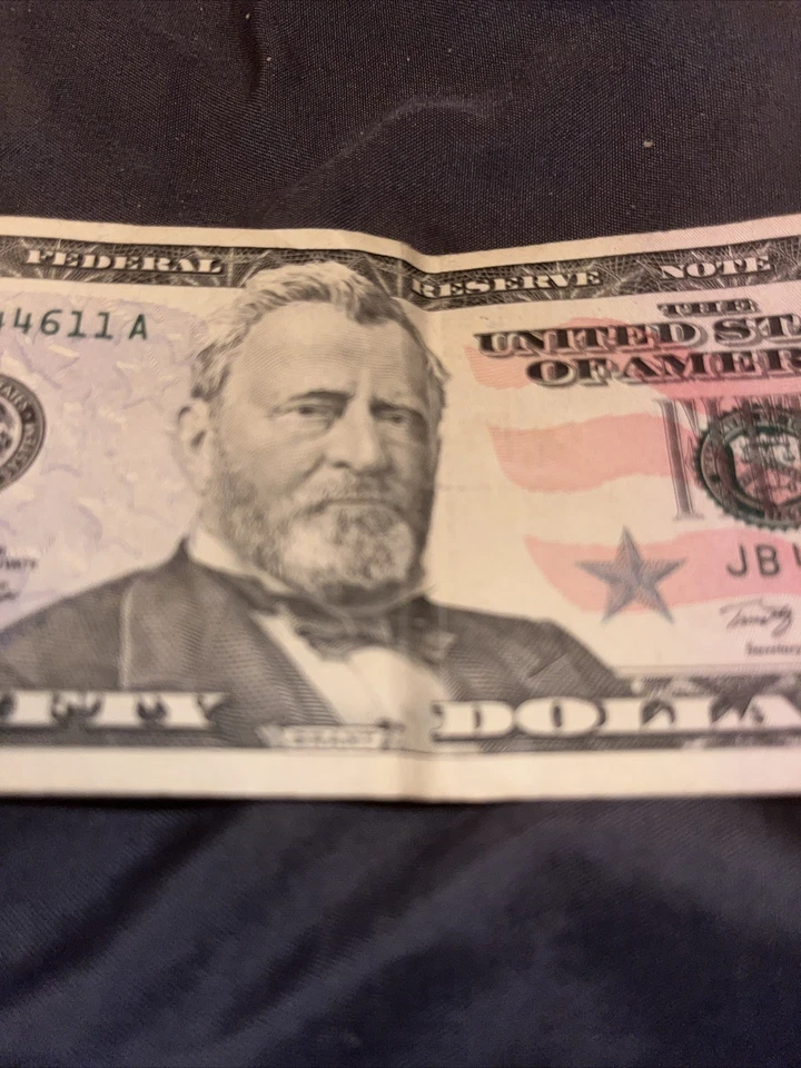 $50 bill 2009 series trinary JB 41144611A - Image 4 of 4