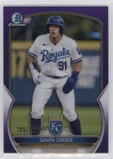2023 Bowman Chrome Prospects Purple Refractor 189/250 Gavin Cross #BCP-109 0o3x