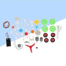 69 Pcs Gear Building Set Electronic Motor Professional Accessory Toys