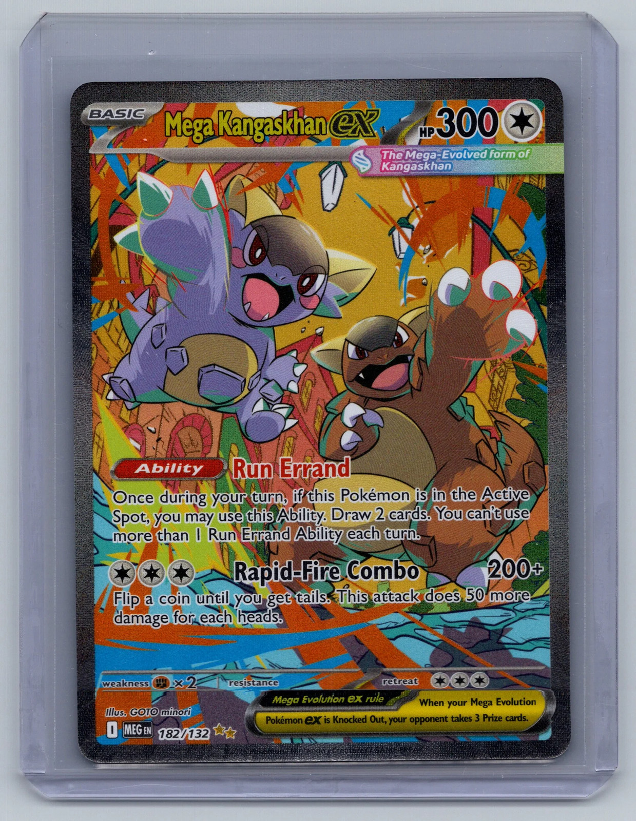 2025 Mega Evolution Base Set Mega Kangaskhan EX SIR #182/132