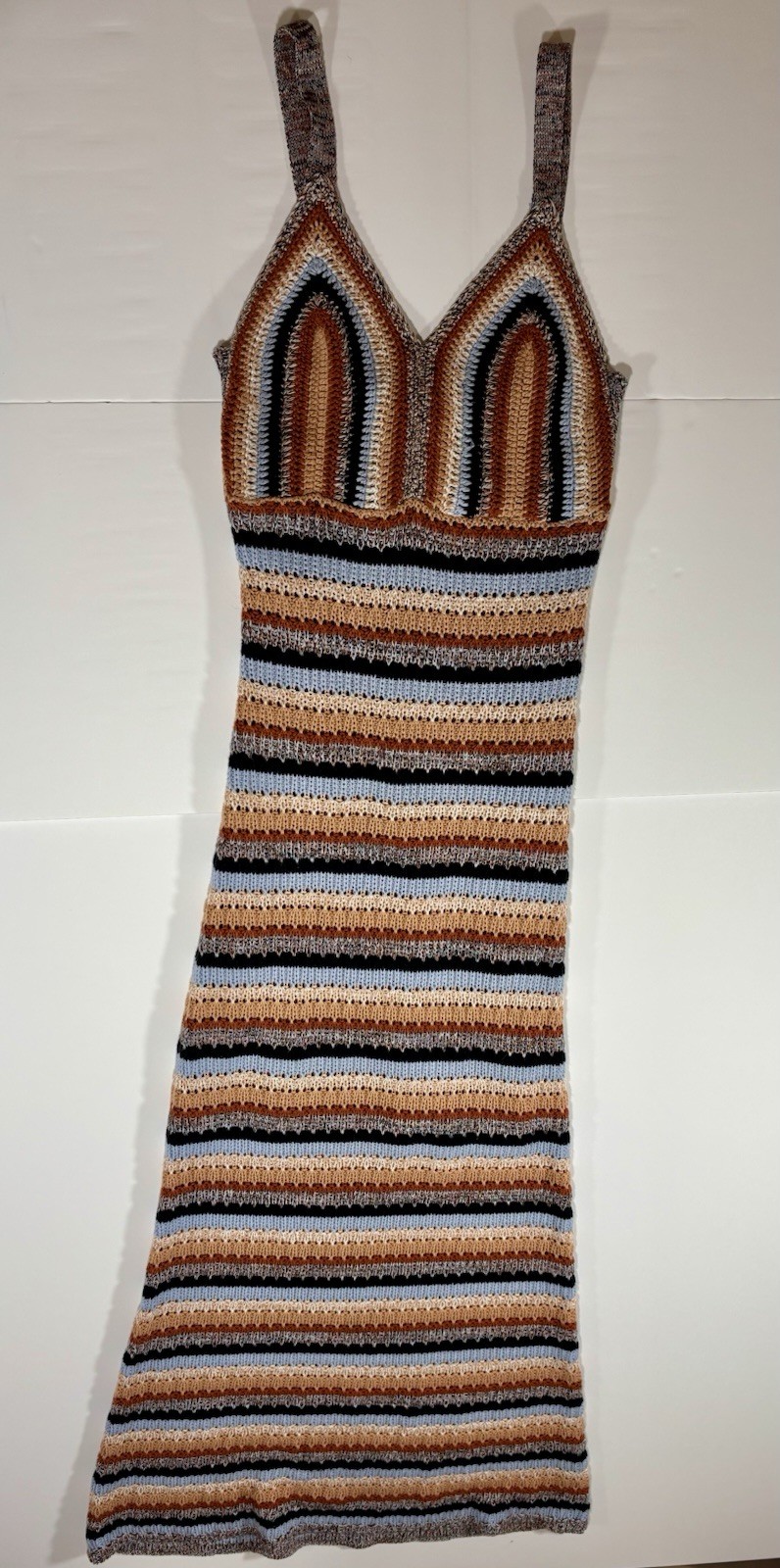 Sam Edelman Alanis Crochet Dress Small Boho Midi Festival Canyon Sunset Size S