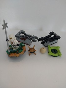 Lego Ninjago 2507 Zane Fire Temple 2520 9574 Lloyd ZX Spinner 2509 Kruncha Lot