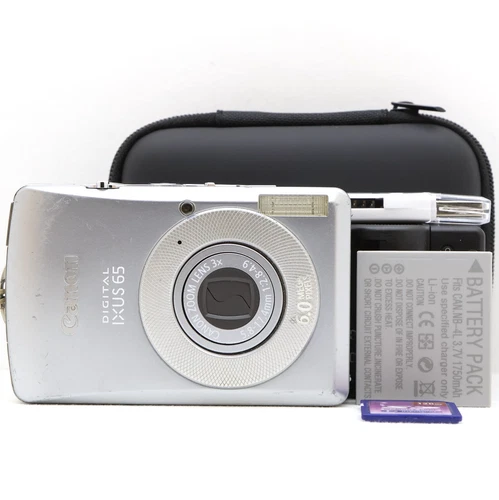 Canon Digital IXUS 65 6.0MP Compact Digital Camera Silver Tested Complete Kit