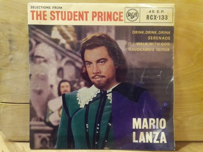 Mario Lanza - Selections From The Student Prince - (RCX-133)- (7'', EP, RP)