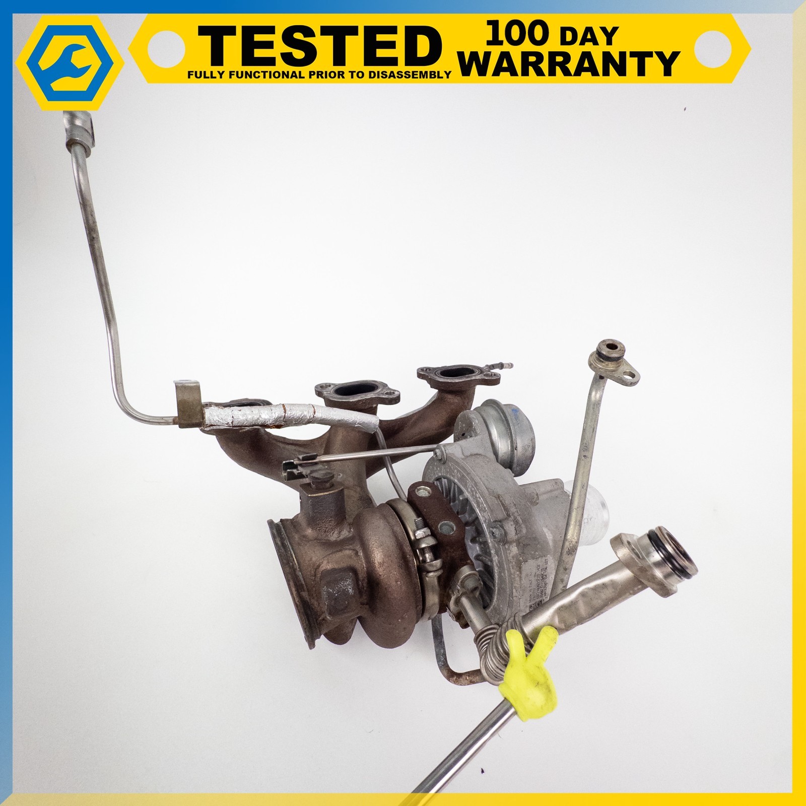 14-19 MASERATI QUATTROPORTE GHIBLI 3.0L LEFT TURBOCHARGER EXHAUST MANIFOLD OEM