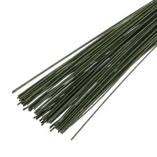 **Floral 20G 14\" Blumendraht f&uuml;r 100 St&uuml;ck dunkelgr&uuml;n**