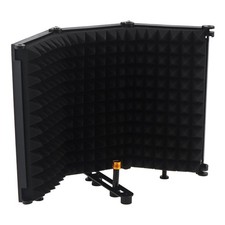 Microphone Isolation Shield for Recording Studio Wind Screen Foldable 3/8",5/8"