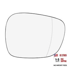 Glass Mirror Heated with Backing Plate Passenger Side Right Rear View