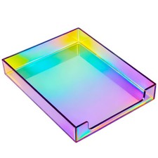 Paper Tray Acrylic File Organizer for Desk Letter Tray Desk Organizer Documen...