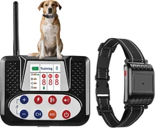 Wireless Dog Fence & Training Collar,Invisible Fence for Dogs with Shock/Vibrati