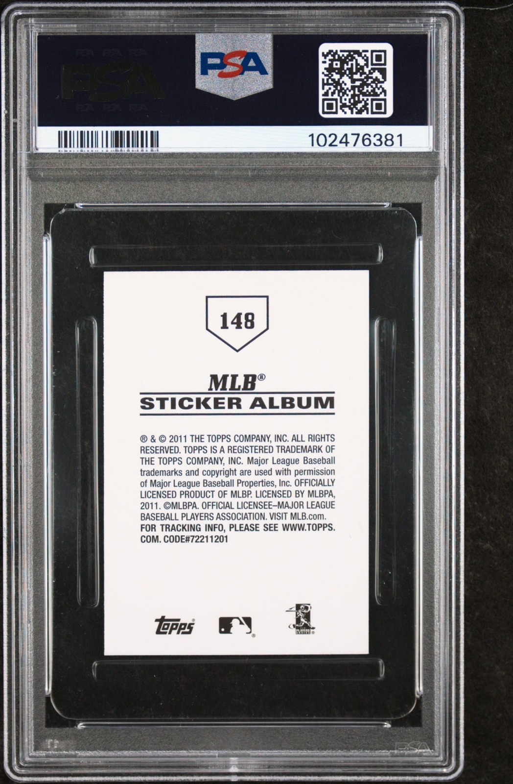 2011 Topps Stickers Freddie Freeman RC PSA 8 NM-MINT!! 🔥 view 2