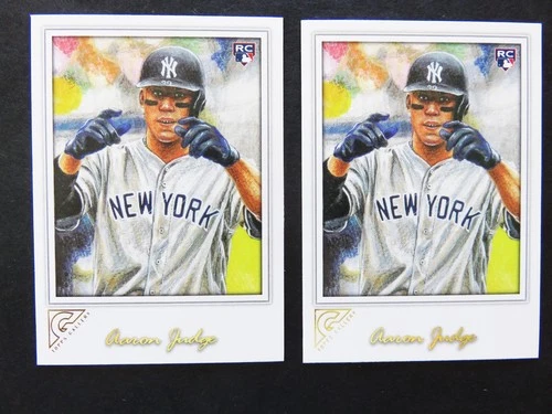 (2) 2017 AARON JUDGE TOPPS GALLERY ROOKIE CARD