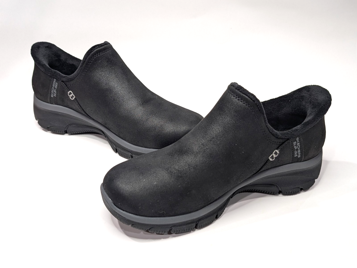 Skechers Hands Free Slip-ins Easy Going Modern Hour Black Women