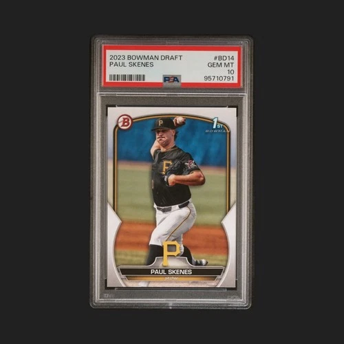 PSA 10 PAUL SKENES 1st 2023 Bowman Draft Paper PIRATES Rookie Card RC GEM MINT