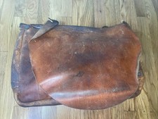 Bona Allen 1970 Brown Leather Shoulder Bag Original Vintage US Mail Carrier