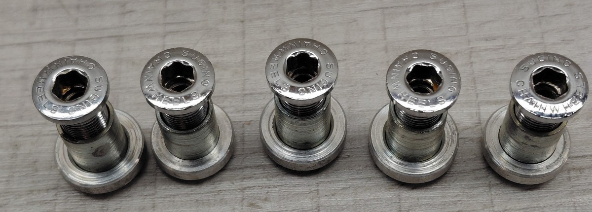 Vis De Plateau Vintage Sugino AT – Longues, Pour Triple Plateau, Avec Entretoises