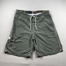 Polo Ralph Lauren Swim Shorts Mens Large Olive Green Trunks Mesh Lined Pony Logo