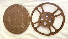 Goldberg Bros 800 Metal 16mm Movie Reel with Matching Can Vintage