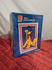 Vintage Caron Disney Mickey Unlimited PLUTO Latch Hook Kit D0014 Sealed 20"x30"
