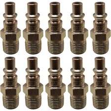 Milton 777 1/4" MNPT A-Style Plug Pack of 10