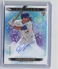 2024 Topps Inception - Base Rookie and Emerging Stars Autographs Davis Schneider