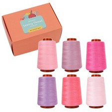 Sewing Thread Set, 6 Pcs, All Purpose Sewing Thread,40 wt,6 Spools Assorted C...