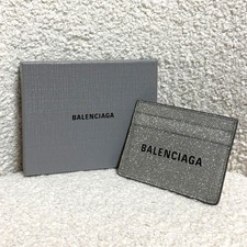 Balenciaga Ends Today Card Case Wallet Silver Limited Edition Women's accessori