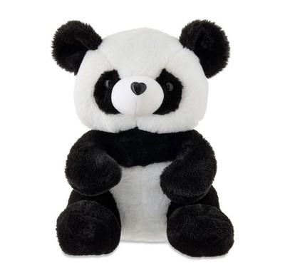 Medium Panda Plush, Black and White, 12'',  by Way To Celebrate