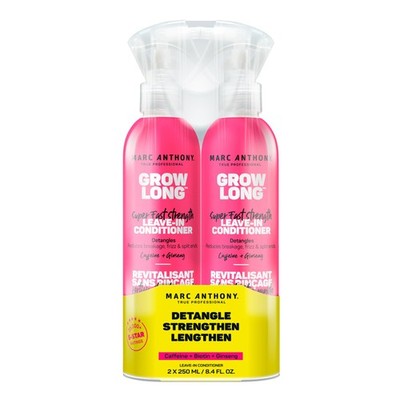 Leave-In Conditioner Spray & Detangler, Grow Long Biotin, 2-pack - Anti-Frizz...